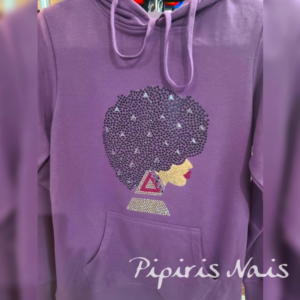 Purple sweat shirt